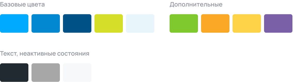 Этап разработки цветовой схемы для оформления системы для онлайн-школы/образовательной платформы, кейс от Adm