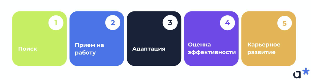 Внедрение HR-системы: этапы, которые проходит сотрудник в компании / Adm
